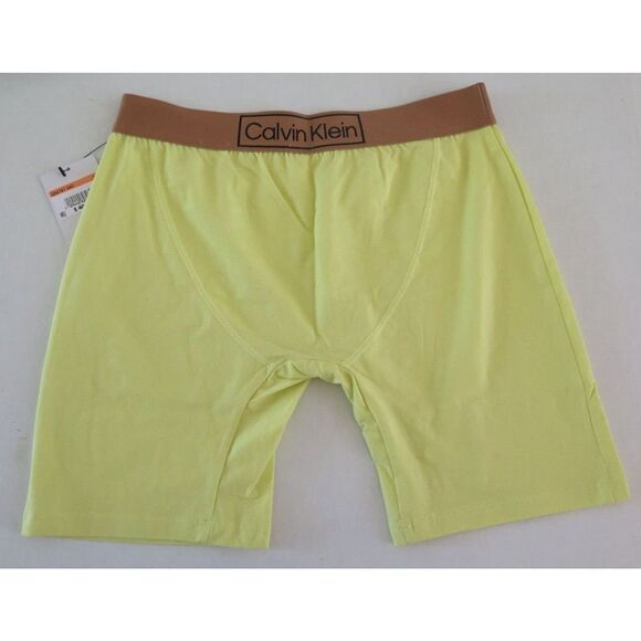 Calvin Klein QS6781 340 Women's Sz S Yellow Reimagined Heritage Sleep Shorts - Picture 2 of 2